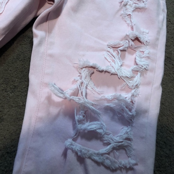 Pink Ripped design Pants - Picture 4 of 6